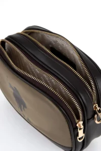 US Polo Assn. Women Khaki Quilted Crossbody Bag - Image 7