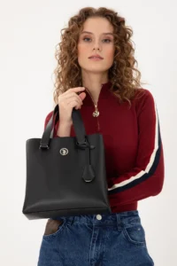 US Polo Assn. Women Black Tote Bag - Image 2