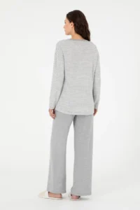 US Polo Assn. Women Gray Melanj Pajama Set - Image 4