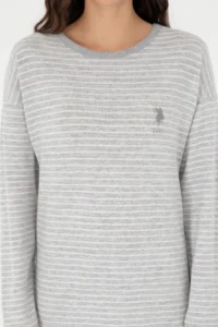 US Polo Assn. Women Gray Melanj Pajama Set - Image 5