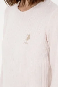 US Polo Assn. Women Beige Pajama Set - Image 7