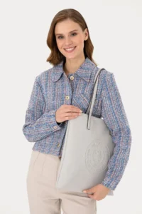 US Polo Assn. Women Dark Gray Tote Bag