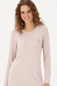 US Polo Assn. Women Pink Pajama Set - Image 2
