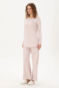 US Polo Assn. Women Pink Pajama Set - Image 3