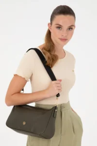 US Polo Assn. Women Khaki Tote Bag