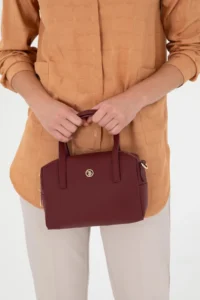US Polo Assn. Women Burgundy Tote Bag - Image 2