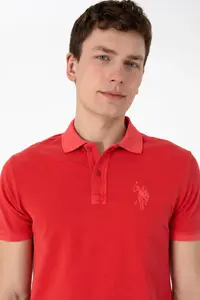 US Polo Assn. Men slim Fit Polo Shirt Collar Rejection Washable Basic T-Shirt - Image 2