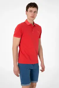 US Polo Assn. Men slim Fit Polo Shirt Collar Rejection Washable Basic T-Shirt - Image 3