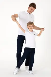 US Polo Assn. Men Regular Fit Polo Shirt Collar White Basic T-Shirt - Image 2