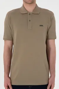 US Polo Assn. Men Regular Fit Polo Shirt Collar Khaki Basic T-Shirt - Image 7