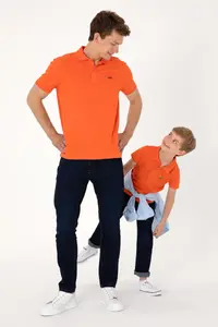 US Polo Assn. Men Regular Fit Polo Shirt Collar Pomegranate Basic T-Shirt - Image 2