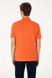 US Polo Assn. Men Regular Fit Polo Shirt Collar Pomegranate Basic T-Shirt - Image 7