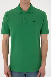 US Polo Assn. Men Regular Fit Polo Shirt Collar Green Basic T-Shirt - Image 7