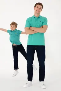 US Polo Assn. Men Polo Shirt Collar Mint Basic T-Shirt - Image 2