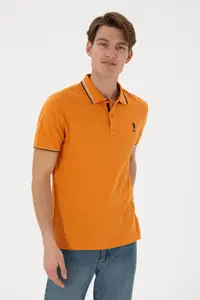 US Polo Assn. Men Regular Fit Polo Shirt Collar Brick Rejection Basic T-Shirt - Image 2