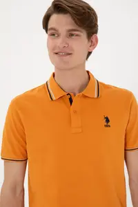 US Polo Assn. Men Regular Fit Polo Shirt Collar Brick Rejection Basic T-Shirt - Image 3