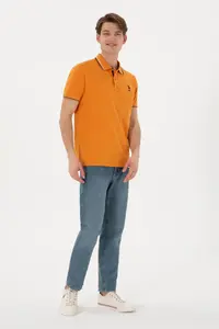 US Polo Assn. Men Regular Fit Polo Shirt Collar Brick Rejection Basic T-Shirt - Image 5