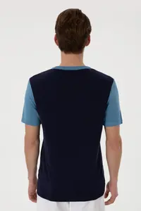 US Polo Assn. Men slim Fit Crew Neck Navy Blue T-Shirt - Image 5