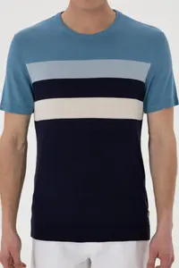US Polo Assn. Men slim Fit Crew Neck Navy Blue T-Shirt - Image 6