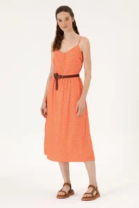 US Polo Assn. Women Fuchsia Weaving Dress