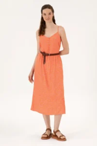US Polo Assn. Women Fuchsia Weaving Dress - Image 3