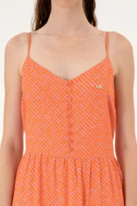US Polo Assn. Women Fuchsia Weaving Dress - Image 5