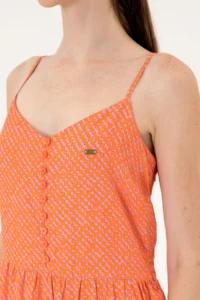 US Polo Assn. Women Fuchsia Weaving Dress - Image 6