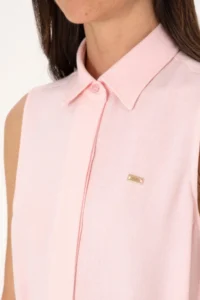 US Polo Assn. Women Light Pink Arched Mini Size Weaving Dress - Image 6