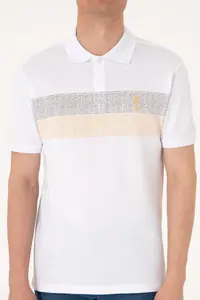 US Polo Assn. Men Regular Fit Khaki Polo Shirt Collar T-Shirt - Image 6