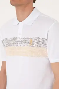 US Polo Assn. Men Regular Fit Khaki Polo Shirt Collar T-Shirt - Image 7