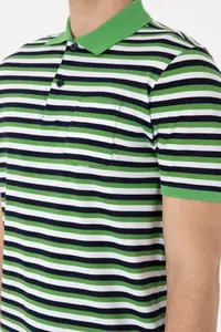 US Polo Assn. Men Regular Fit Polo Shirt Collar Green T-Shirt - Image 7
