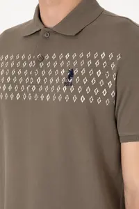 US Polo Assn. Men Regular Fit Polo Shirt Collar Mink T-Shirt - Image 7