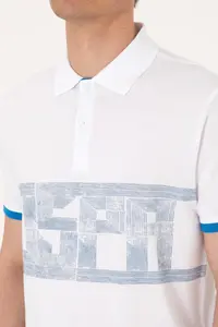 US Polo Assn. Men Regular Fit Polo Shirt Collar White T-Shirt - Image 7