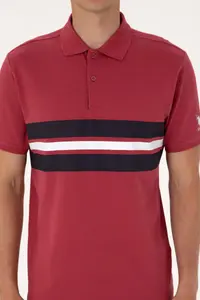 US Polo Assn. Men Regular Fit Cherry Polo Shirt Collar T-Shirt - Image 6