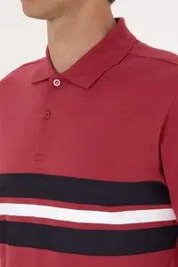 US Polo Assn. Men Regular Fit Cherry Polo Shirt Collar T-Shirt - Image 7