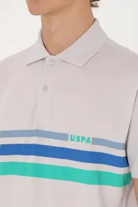 US Polo Assn. Men Regular Fit Polo Shirt Collar Light Gray T-Shirt - Image 7