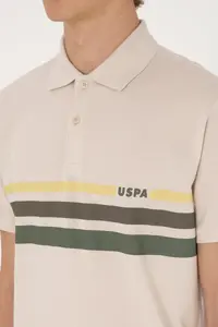 US Polo Assn. Men Regular Fit Polo Shirt Collar Stone T-Shirt - Image 7