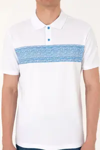 US Polo Assn. Men Regular Fit Polo Shirt Collar White T-Shirt - Image 6
