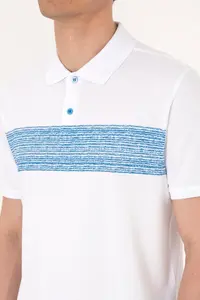 US Polo Assn. Men Regular Fit Polo Shirt Collar White T-Shirt - Image 7
