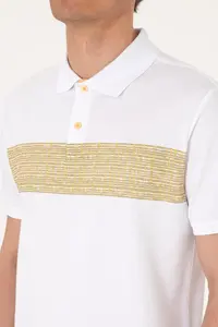 US Polo Assn. Men Regular Fit Polo Shirt Collar White T-Shirt - Image 7