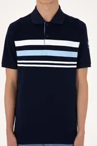 US Polo Assn. Men Regular Fit Polo Shirt Collar Navy Blue T-Shirt - Image 6