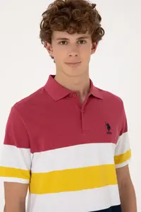 US Polo Assn. Men Regular Fit Polo Shirt Collar Cherry T-Shirt - Image 2