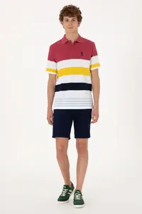 US Polo Assn. Men Regular Fit Polo Shirt Collar Cherry T-Shirt - Image 4