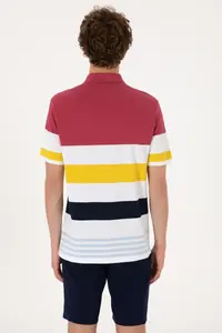 US Polo Assn. Men Regular Fit Polo Shirt Collar Cherry T-Shirt - Image 5