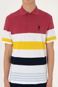 US Polo Assn. Men Regular Fit Polo Shirt Collar Cherry T-Shirt - Image 6