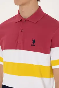 US Polo Assn. Men Regular Fit Polo Shirt Collar Cherry T-Shirt - Image 7