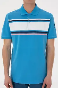 US Polo Assn. Men Regular Fit Polo Shirt Collar Turquoise T-Shirt - Image 6