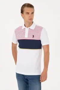 US Polo Assn. Men Regular Fit Navy Blue Polo Shirt Collar T-Shirt - Image 3