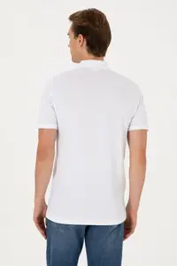 US Polo Assn. Men Regular Fit Navy Blue Polo Shirt Collar T-Shirt - Image 5