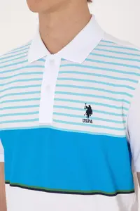 US Polo Assn. Men Regular Fit Polo Shirt Collar Turquoise T-Shirt - Image 7